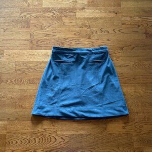 Abercrombie Kids Girls Skirt Mini Blue Faux Suede Vegan 15/16 Pull On A line